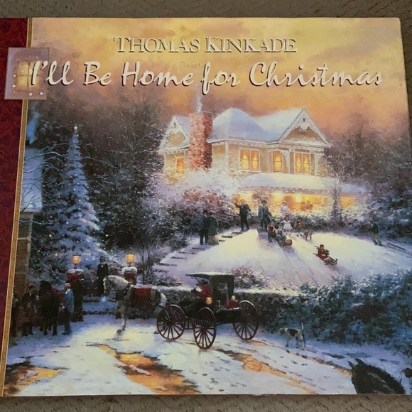 Thomas Kinkade Book I’ll Be Home For Christmas Hard Back - Picture 1 of 7
